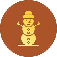 Snowman Creative Icon Design vector