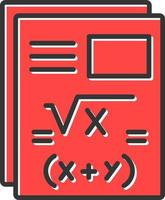 diseño de icono creativo de matemáticas vector