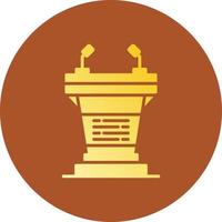 Podium Creative Icon Design vector