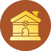 Gingerbread House Creative Icon Design vector