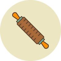 Rolling Pin Creative Icon Design vector