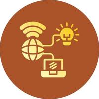 Internet Of Things Creative Icon Design vector