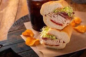Turkey BLT sandwich photo