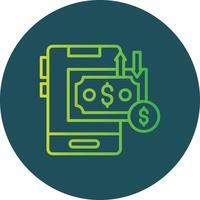 Money Transfer Creative Icon Design vector