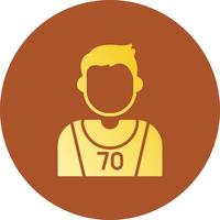 Basketball Player Creative Icon Design vector