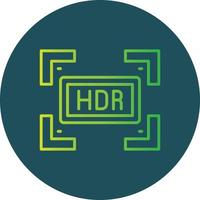 Hdr Creative Icon Design vector