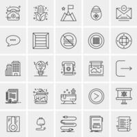 25 Universal Business Icons Vector Creative Icon Illustration to use in web and Mobile Related project