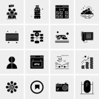 16 Universal Business Icons Vector Creative Icon Illustration to use in web and Mobile Related project