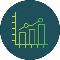 Growth Chart Creative Icon Design vector