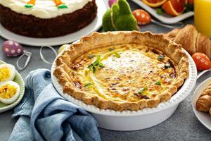 Quiche lorraine for Easter brunch photo