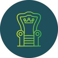 Throne Creative Icon Design vector