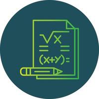 diseño de icono creativo de matemáticas vector