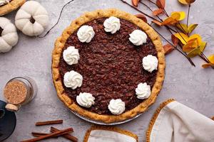 Traditional pecan pie photo