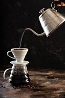 Making pour over coffee photo