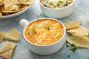 Buffalo chicken dip with chips photo