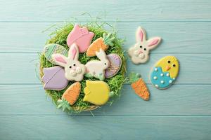 Easter decorated cookies photo