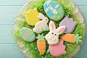 Easter decorated cookies photo