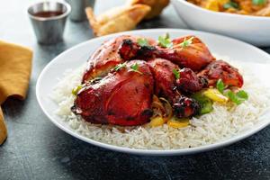 Whole tandoori chicken photo