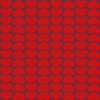 red seamless pattern with hearts vector