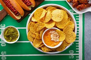 Buffalo chicken dip and chips photo