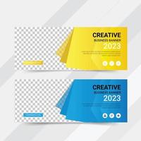 Business web banner , social media template design vector