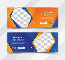 comida, diseño de plantillas de banner web de hamburguesas vector