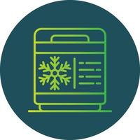 Freezer Creative Icon Design vector