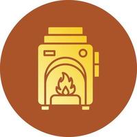 diseño de icono creativo de horno vector