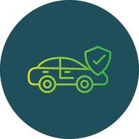 Car Insurance Creative Icon Design vector