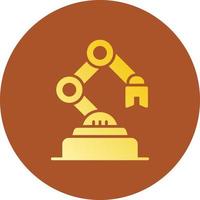 diseño de icono creativo de robot industrial vector