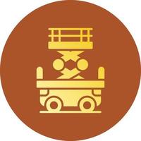 Scissor Lift Creative Icon Design vector