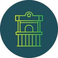 Ticket Box Creative Icon Design vector