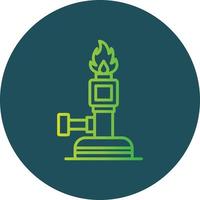 Bunsen Burner Creative Icon Design vector