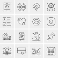 16 Universal Business Icons Vector Creative Icon Illustration to use in web and Mobile Related project