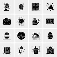 16 Universal Business Icons Vector Creative Icon Illustration to use in web and Mobile Related project