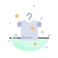 Clothes Drying Hanging Abstract Flat Color Icon Template vector