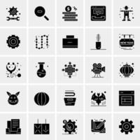 25 iconos de negocios universales vector ilustración de icono creativo para usar en proyectos relacionados con la web y dispositivos móviles