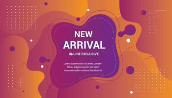 New arrival sale background design vector