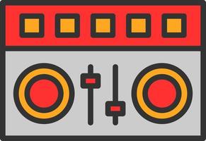 DJ Mixer Vector Icon Design