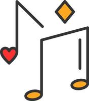 diseño de icono de vector de nota musical