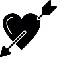 Heart Arrow Vector Icon Design