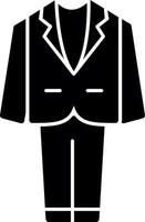 Wedding Men Suit Vector Icon Design