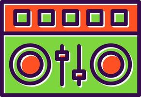 DJ Mixer Vector Icon Design