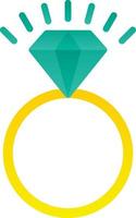 Wedding Ring Vector Icon Design