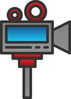 diseño de icono de vector de cámara de video