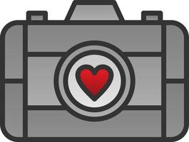 Wedding Camera Vector Icon Design