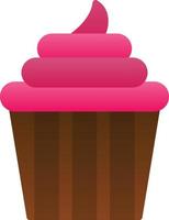 Wedding Cupcake Vector Icon Design