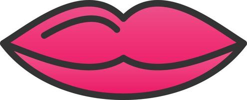 Lips Vector Icon Design