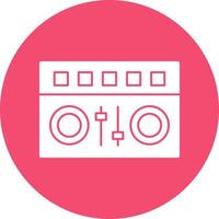 DJ Mixer Vector Icon Design