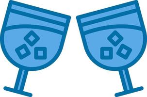 Drink Glasses Vector Icon Design